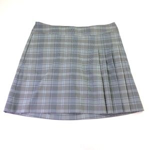 Nike Dri Fit Women Pleated Plaid Skirt Sz 8 Q303